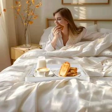 MAONAME White Decorative Tray for Serving and Storage