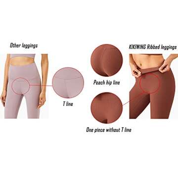 Chilylori KIKIWING Ribbed Biker Shorts for Women High Waisted Yoga Shorts Workout Biker Shorts Compression Shorts Women Gym Biker Short for Women Tummy Control Bronze M