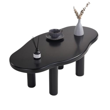 Cloud Coffee Table - Cute Coffee Table - Irregular Shape Coffee Table with 4 Legs - Modern End Table...