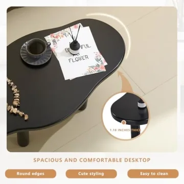 Cloud Coffee Table with Modern Design - Easy Assembly