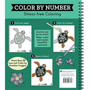Stress-Free Color by Number Coloring Book for All Ages