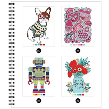 Stress-Free Color by Number Coloring Book for All Ages