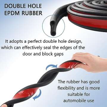 Truck Tonneau Cover Seal Weather Stripping 24.6Ft