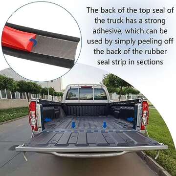 Truck Tonneau Cover Seal Weather Stripping 24.6Ft