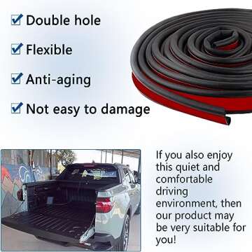 Truck Tonneau Cover Seal Weather Stripping 24.6Ft