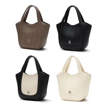 LA FESTIN Tote Bag for Women Crossbody Hobo Shoulder Purse with Pocket Clutch Small Grey Handbag Small Handle for Daily Travel