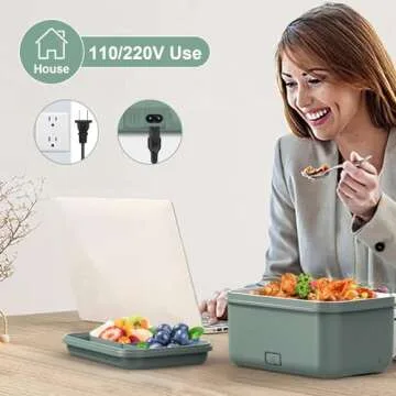 Vingud Electric Lunch Box 1.8L for Work and Travel
