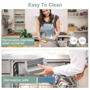 Vingud Electric Lunch Box 1.8L for Work and Travel