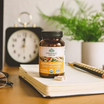 Organic India Ashwagandha Capsules for Stress and Sleep