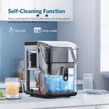 COWSAR Nugget Ice Maker for Chewable Ice on Demand