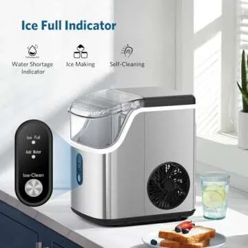 COWSAR Nugget Ice Maker for Chewable Ice on Demand