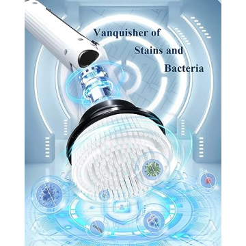 LOSUY Electric Spin Scrubber with 8 Brush Heads