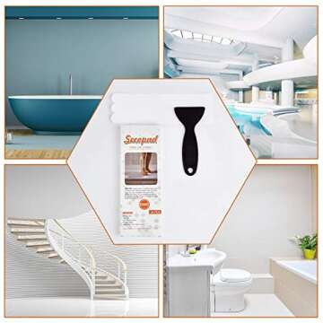 Secopad Anti Slip Shower Stickers 24 PCS Safety Bathtub Strips Adhesive Decals with Premium Scraper