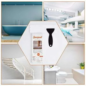 Secopad Anti Slip Shower Stickers 24 PCS Safety Bathtub Strips Adhesive Decals with Premium Scraper