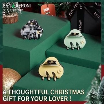 EVITA PERONI Mini Resin Hair Clips Colorful Durable Stylish