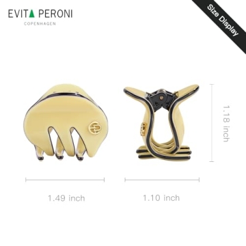 EVITA PERONI Mini Resin Hair Clips Colorful Durable Stylish