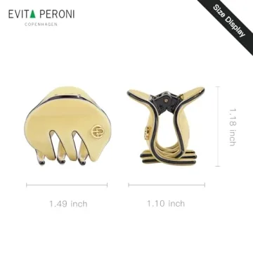 EVITA PERONI Mini Resin Hair Clips Colorful Durable Stylish