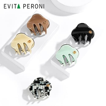 EVITA PERONI Mini Resin Hair Clips Colorful Durable Stylish