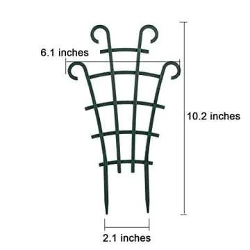 UWIOFF Trellis for Potted Plants, Mini Garden Trellis for Climbing Plants Stackable Plant Trellis Indoor Plastic Potted Plant Support DIY Climbing Trellis Flower Pots Supports, 4 Pack