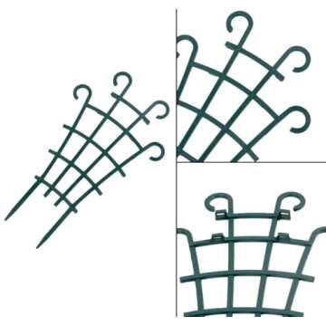 UWIOFF Trellis for Potted Plants, Mini Garden Trellis for Climbing Plants Stackable Plant Trellis Indoor Plastic Potted Plant Support DIY Climbing Trellis Flower Pots Supports, 4 Pack