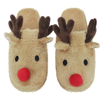 Cute Animal Warm Faux Fur House Slippers for Women Ladies Girls Funny Christmas Costume Accessories ...