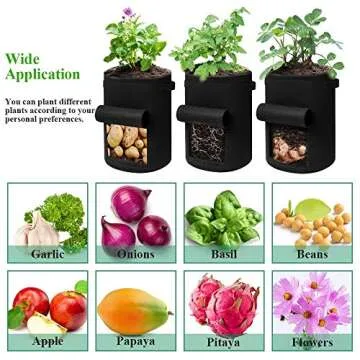 Potato Grow Bags - 10 Gallon Planters for Veggies