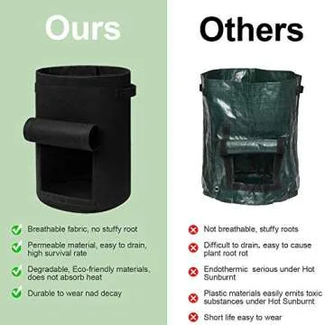 Potato Grow Bags - 10 Gallon Planters for Veggies