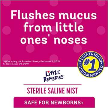 Little Remedies Sterile Saline Nasal Mist, Safe for Newborns, 3 oz (Pack of 1)
