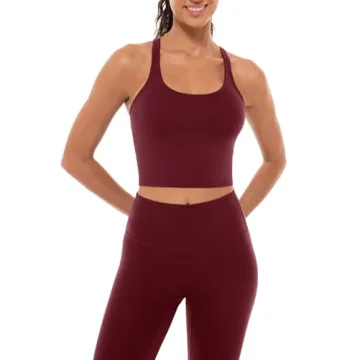 Lavento Women's Racerback Sports Bra for Yoga & Workouts