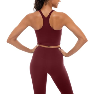 Lavento Women's Racerback Sports Bra for Yoga & Workouts