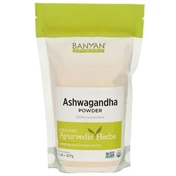 Banyan Botanicals Organic Ashwagandha Powder – Vitality, Stress Relief | 1/2 lb