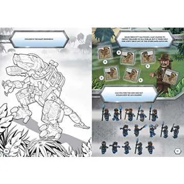 LEGO® Jurassic World™: Dinosaur Adventures Activity Book (with ACU guard minifigure)