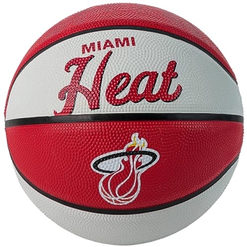 Wilson NBA Miami Heat Retro Mini Basketball Official Branding