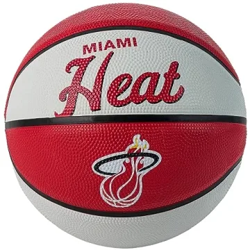 Wilson NBA Miami Heat Retro Mini Basketball Official Branding