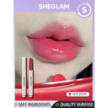 SHEGLAM Pouty Lip Balm - Perfect Shine Hot Stuff', 2 Ounce (Pack of 1), Red