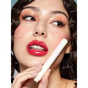 SHEGLAM Pouty Lip Balm - Perfect Shine Hot Stuff', 2 Ounce (Pack of 1), Red