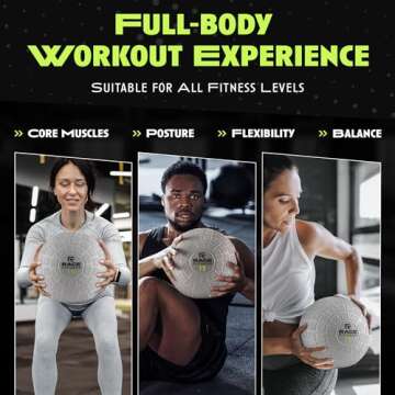 Rage Fitness Slam Balls for Exercise, Tread Texture For Firm Grip, Full Body Exercise Ball, Soft Slam Ball for Exercise, 15lb Weighted Smash Ball, Perfect Toning Ball for Flexibility and Core Workouts