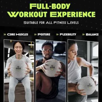 Rage Fitness Slam Balls for Exercise, Tread Texture For Firm Grip, Full Body Exercise Ball, Soft Slam Ball for Exercise, 15lb Weighted Smash Ball, Perfect Toning Ball for Flexibility and Core Workouts