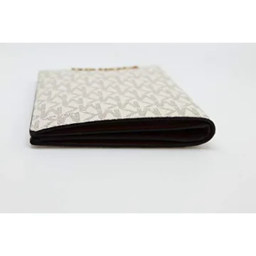 Michael Kors Jet Set Travel Medium Passport Case in Vanilla