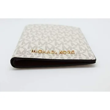 Michael Kors Jet Set Travel Medium Passport Case in Vanilla
