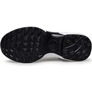 DOUSSPRT Womens Walking Shoes Slip on Sock Sneakers Lady Girls Nurse Mesh Air Cushion Platform Loafers Fashion Casual Size 10 Black&White