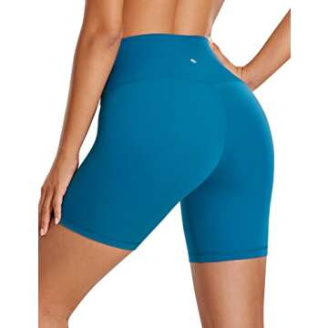 CRZ Yoga Women’s Butterluxe Biker Shorts - High Waisted, Stylish & Comfortable