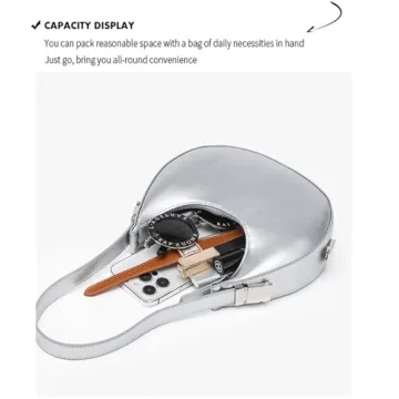 FantasyBear Stylish Eco-Friendly Hobo Handbag Silver