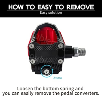 DoublePlus Pedal Converter for Peloton Bikes, Use Regular Shoes!