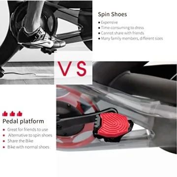 DoublePlus Pedal Converter for Peloton Bikes, Use Regular Shoes!
