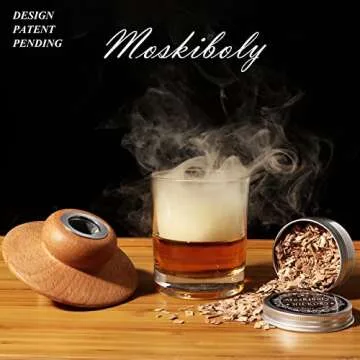 Whiskey Smoker Kit with Torch & 6 Wood Chip Flavors