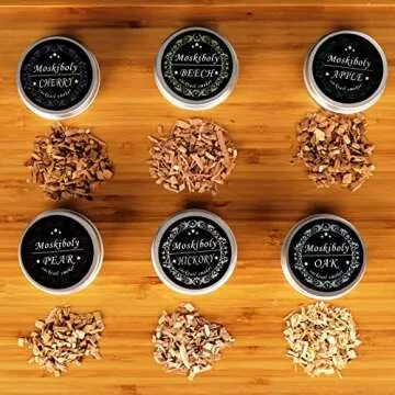 Whiskey Smoker Kit with Torch & 6 Wood Chip Flavors