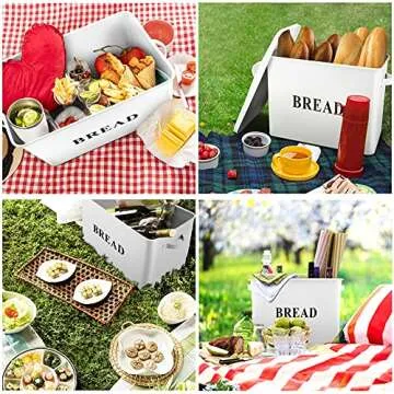 Extra Large P&P CHEF Bread Box for Kitchen Storage
