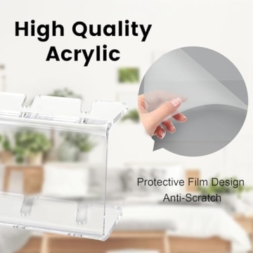 RAILONCH Hat Stand Organizer, 2Pack Clear Acrylic Holder