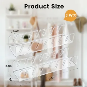 RAILONCH Hat Stand Organizer, 2Pack Clear Acrylic Holder